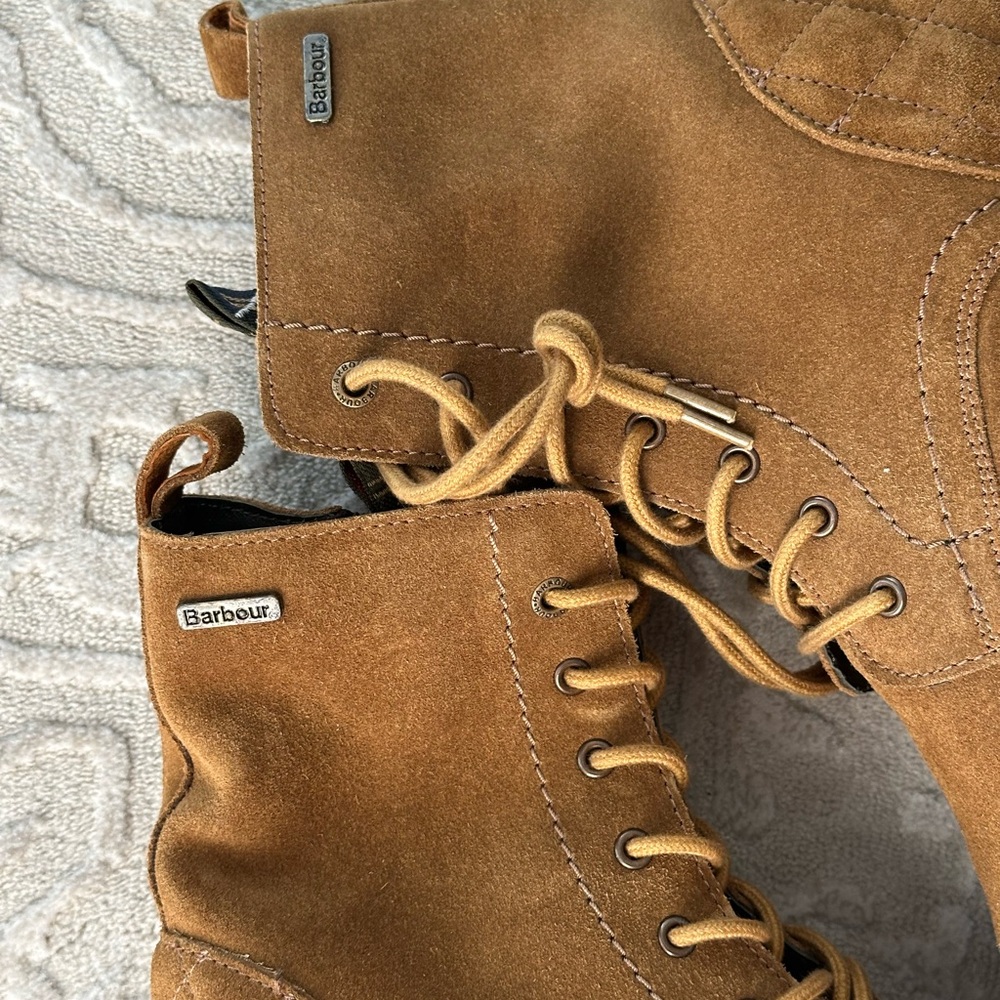 Barbour Women's Brown Lace-Up Boots